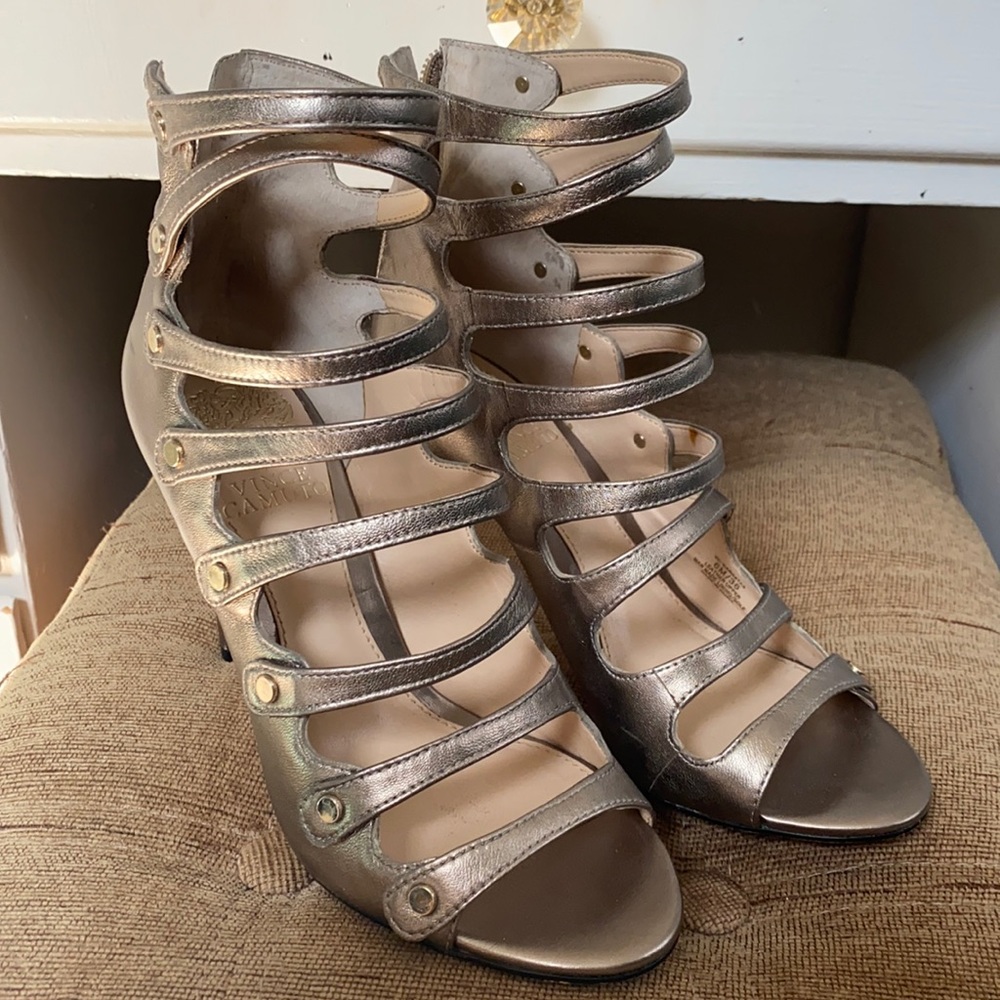 Vince Camuto metallic heels